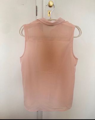 Blusa Stradivarius Rosa sin Mangas