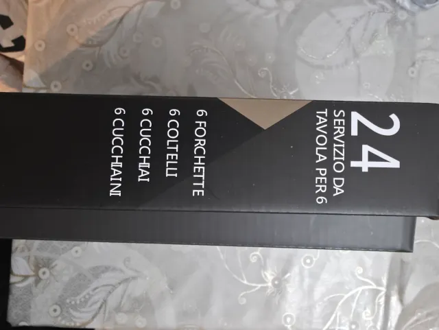 Set Posate 24 pz Bavaria Beige/Argento