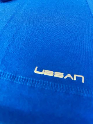 Camiseta USSAN manga larga escote V azul T S