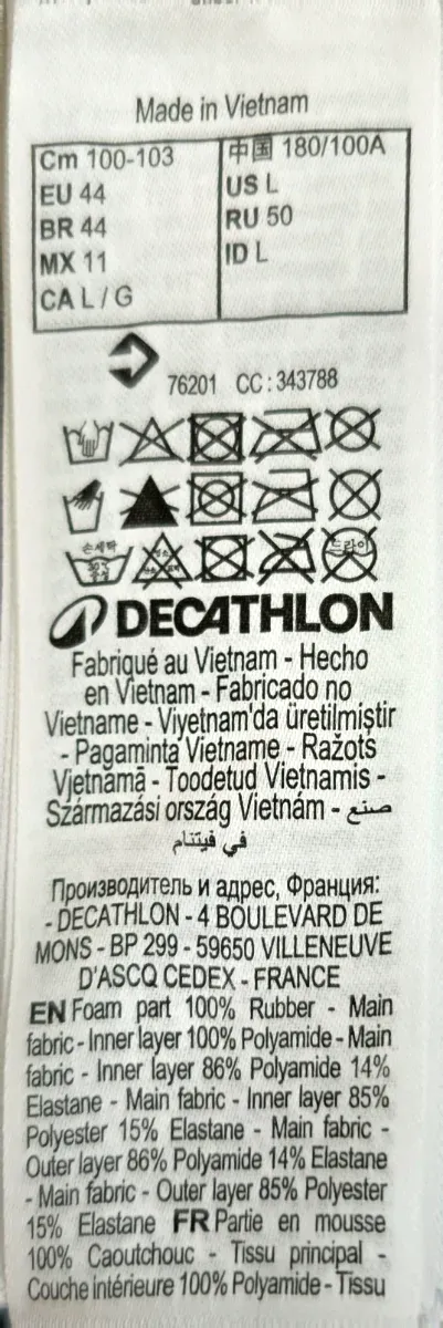 Traje Neopreno Hombre/Mujer Natación Triatlón