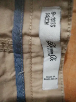 Pantalón fino beige niño talla 9 10