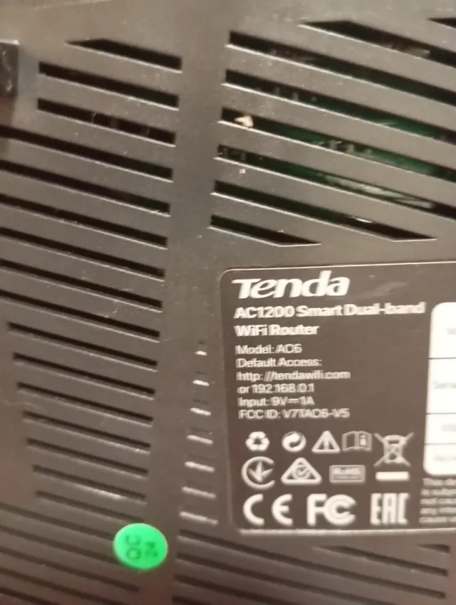 Roteador Tenda Preto 4 Antenas