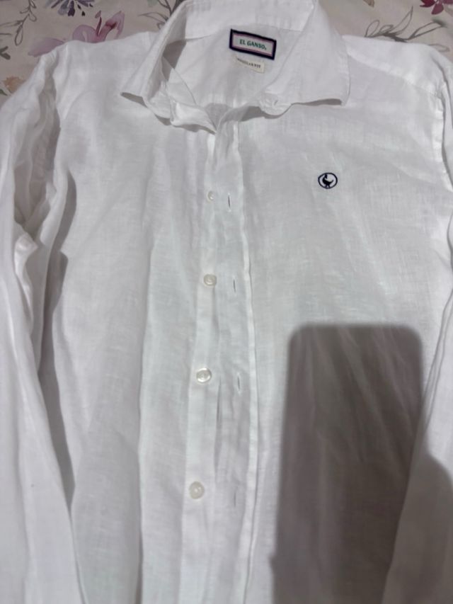 Camisa El Ganso Blanca Manga Larga