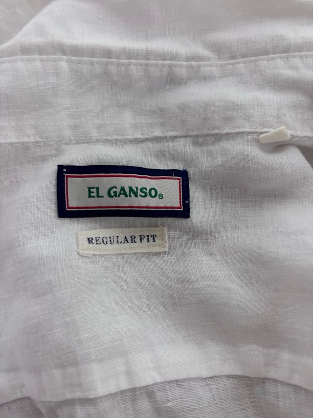 Camisa El Ganso Blanca Manga Larga