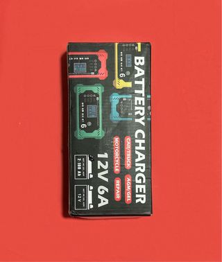Cargador Batería Coche Moto 12V 6A