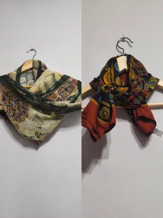 Lote 2 pañuelos estampados