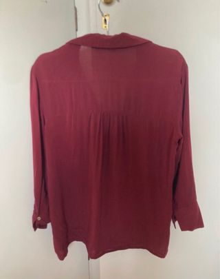 Camisa Stradivarius burdeos