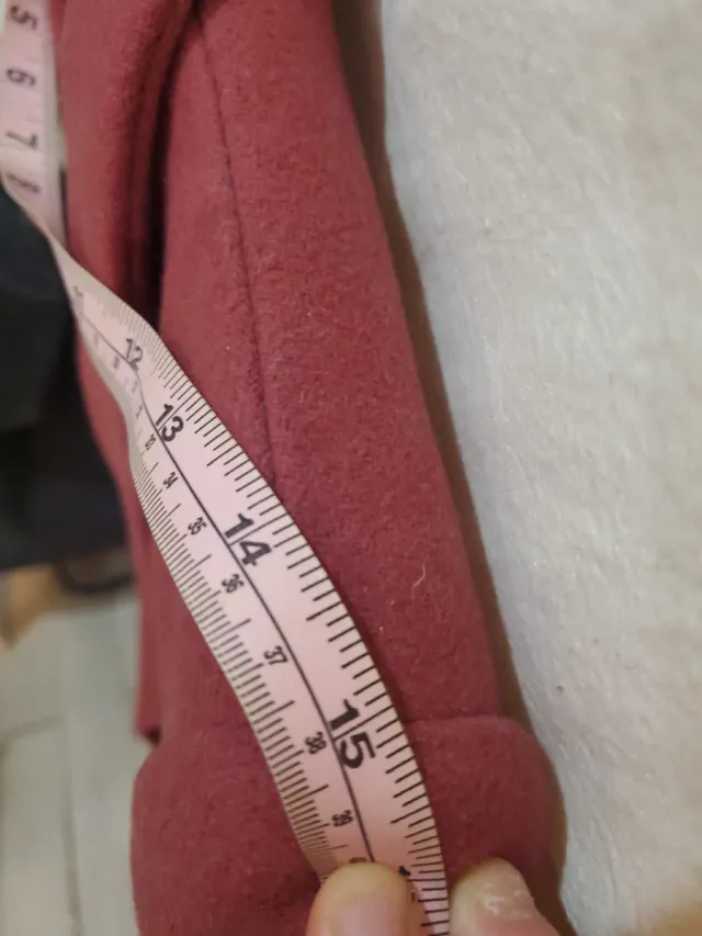 Abrigo Zara TRF rosa palo Talla S