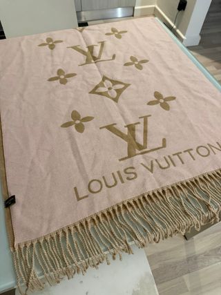 Sciarpa Louis Vuitton Beige e Rosa