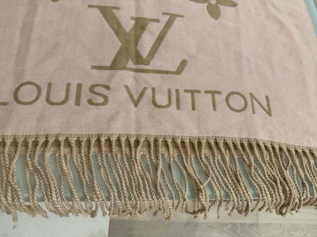 Sciarpa Louis Vuitton Beige e Rosa