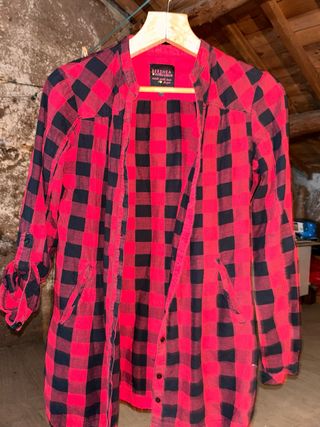 Camisa cuadros Bershka mujer S