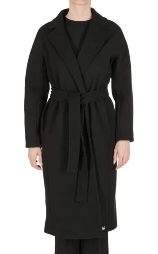 Abrigo Italia Amber Negro Mujer Talla M