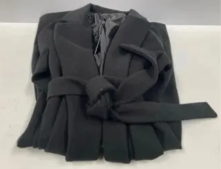 Abrigo Italia Amber Negro Mujer Talla M