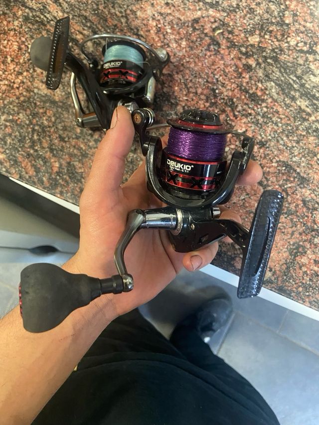 2 carretes de pesca Eging