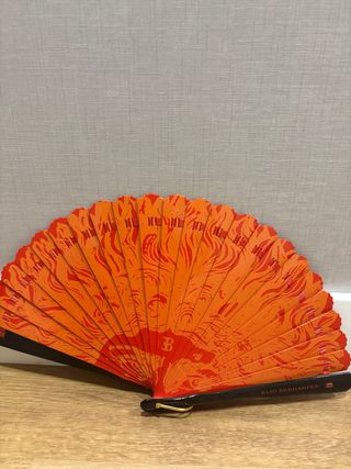 Abanico Elio Berhanyer Colección Naranja y Negro