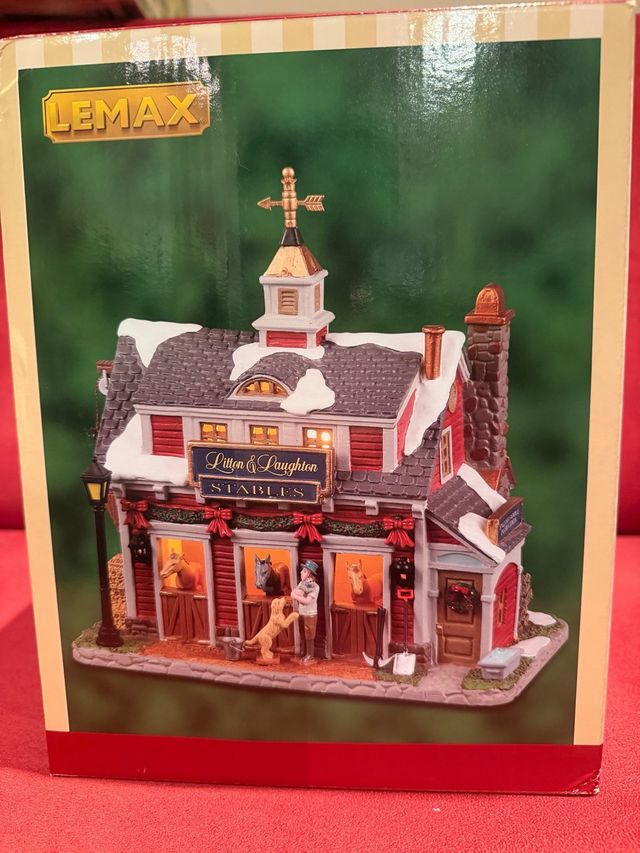 Lemax Stables Litton & Laughton