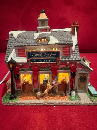 Lemax Stables Litton & Laughton