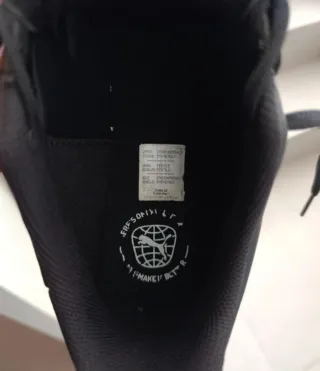 Scarpe da calcio Puma nere/argento taglia 42.5