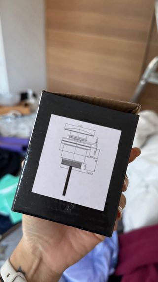 Válvula Push Nova Plus Latón Negro