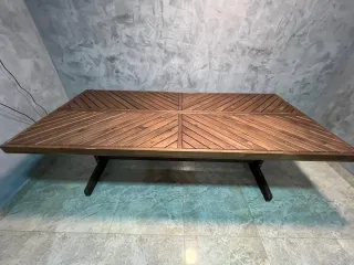 Mesa de terraza de madera de acacia