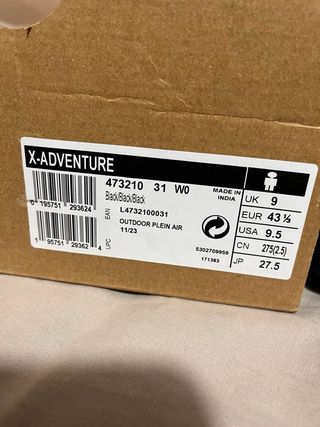 Zapatillas Salomon X-Adventure Negras