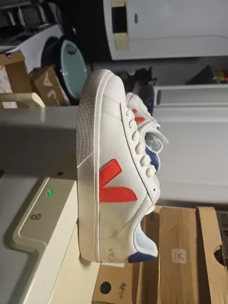 Veja Talla 42 Blanco Naranja