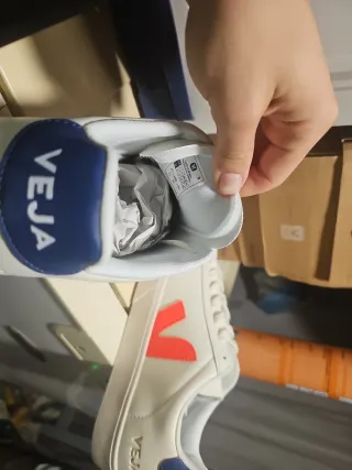 Veja Talla 42 Blanco Naranja