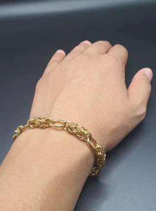 Pulsera chapada en oro