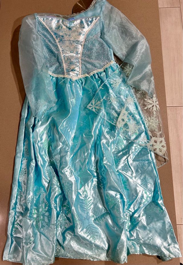 Disfraz Frozen Talla 7/8 años, Marca Disney