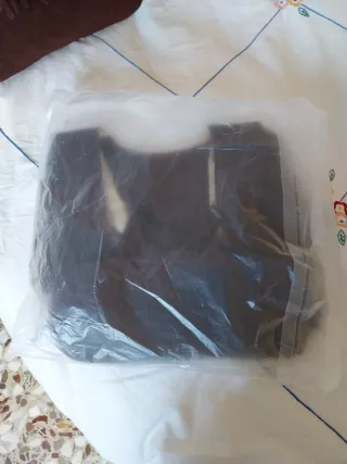 Bolso de ante marrón con flecos