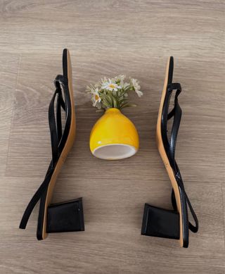 Sandalias tacón negras