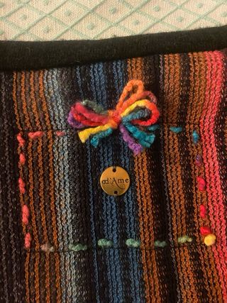 Vestito patchwork multicolore