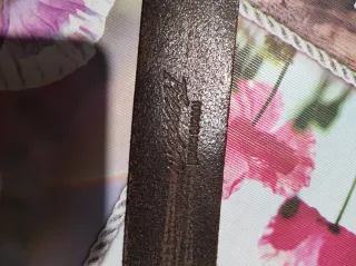 Cintura Uomo Roberto Cavalli Pelle Marrone Argento