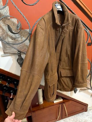 Giacca vera pelle vintage uomo
