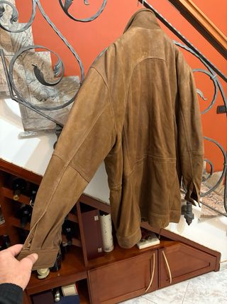 Giacca vera pelle vintage uomo