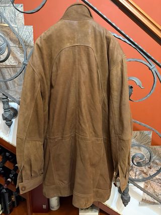 Giacca vera pelle vintage uomo