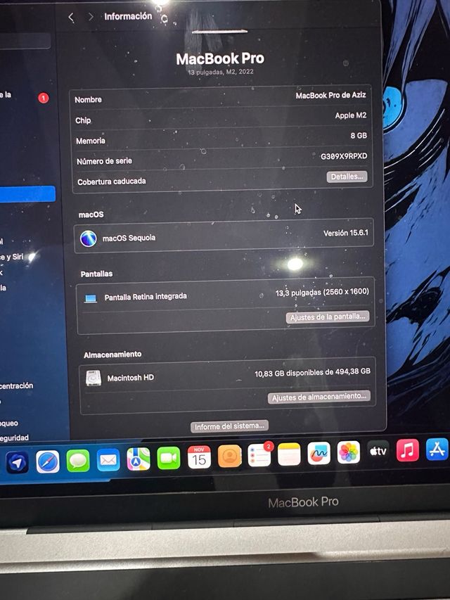 MacBook Pro M2 Plata