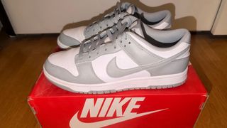 Nike Dunk Low Argento/Bianco Tg 41