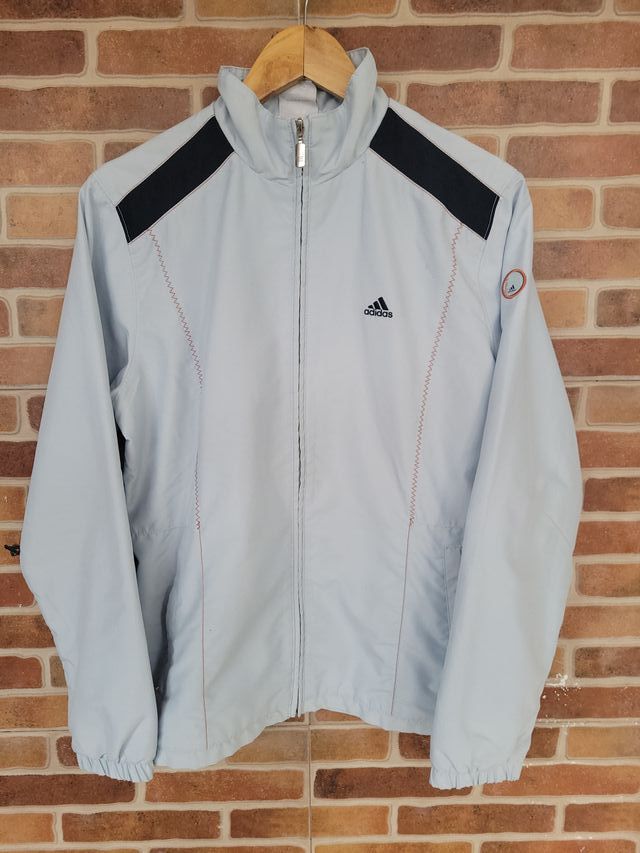Chaqueta Adidas Vintage Gris Claro Mujer