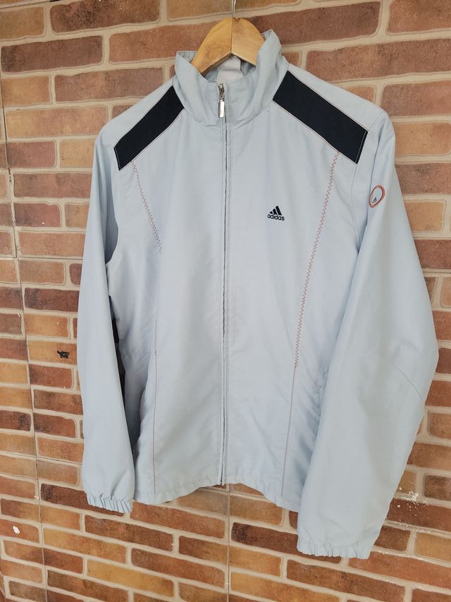 Chaqueta Adidas Vintage Gris Claro Mujer