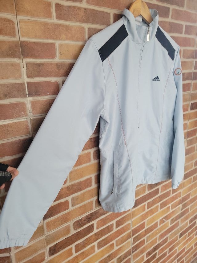 Chaqueta Adidas Vintage Gris Claro Mujer
