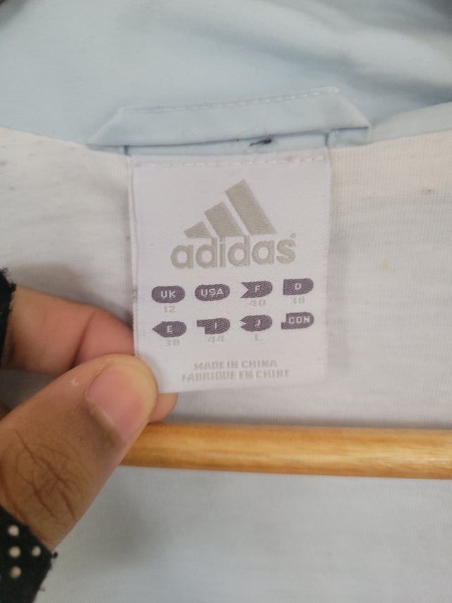 Chaqueta Adidas Vintage Gris Claro Mujer