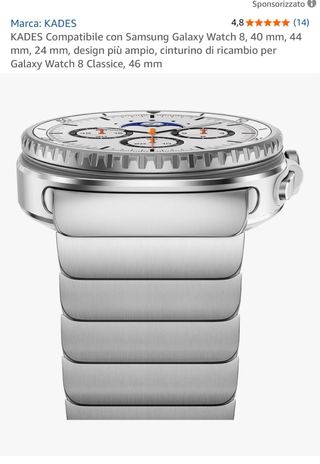 Cinturino Kades Acciaio Grigio Argento