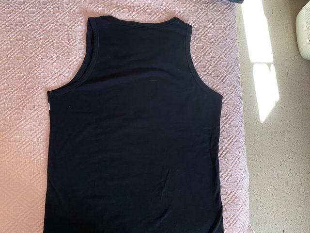 Camiseta sin mangas BOSS negra logo Talla M