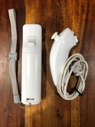 Wiimote Wii bianco motion plus integrato e nunchuk