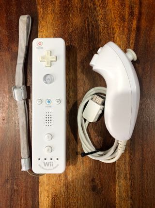 Wiimote Wii bianco motion plus integrato e nunchuk