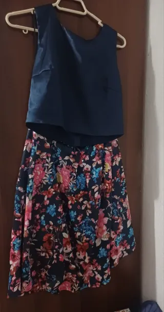 Conjunto de cóctel estampado