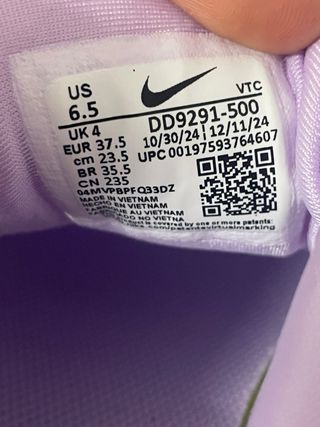 Scarpe Nike Viola e Oro Tg 37.5