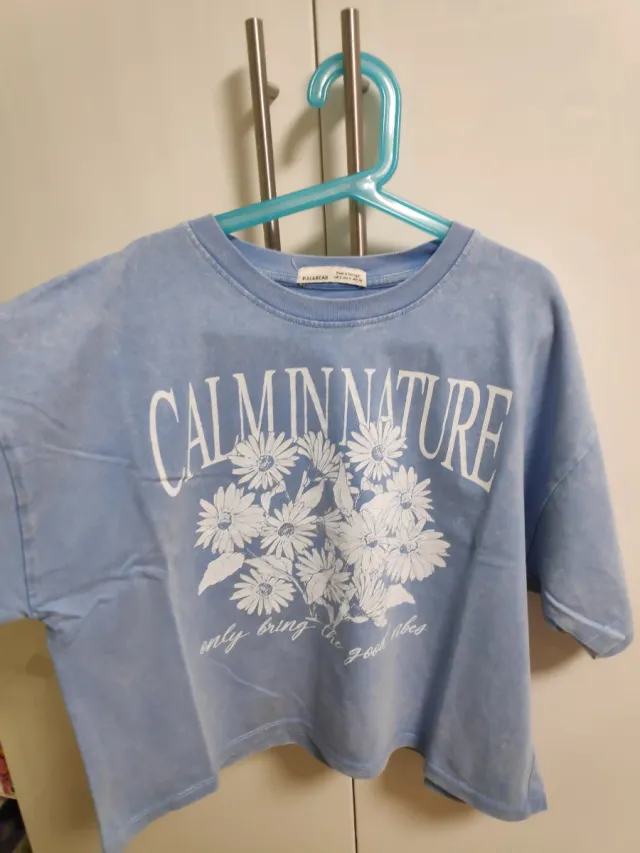 Camiseta Pull&Bear azul talla S