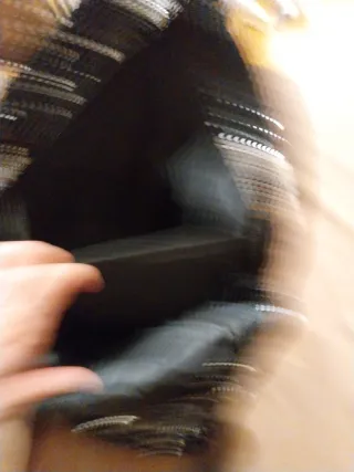 Mochila lentejuelas negra y plateada